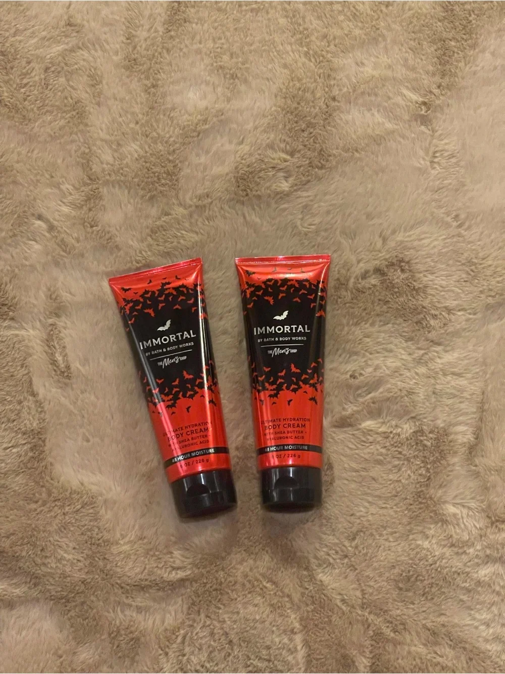 Bath & Body Works Immortal Body Cream - Red & Black 2 Pack Bundle